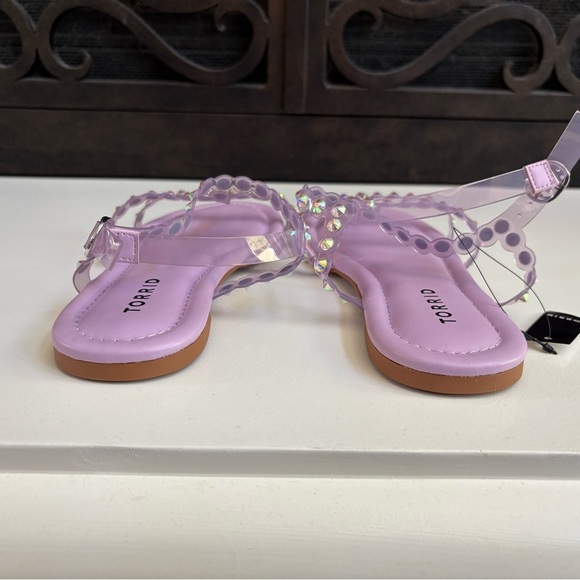 NWT Torrid Embellished Jelly Gladiator Sandals 8.5 Wide - Picture 5 of 7